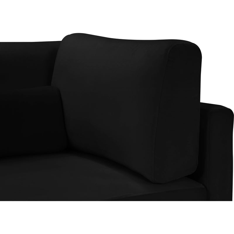 Meridian Julia Black Velvet Modular Sectional (4 Boxes) IMAGE 13