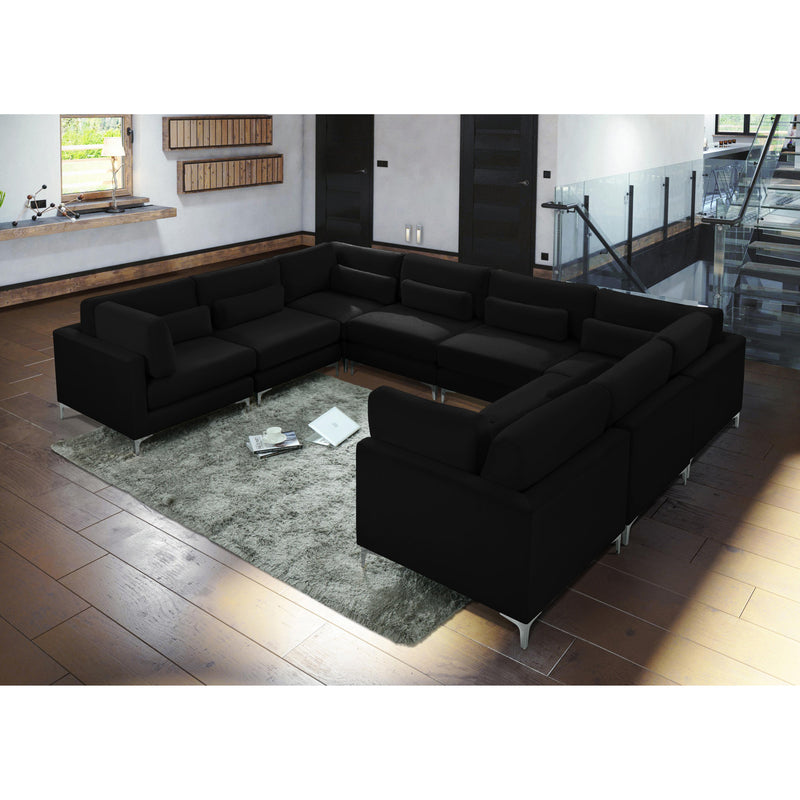 Meridian Julia Black Velvet Modular Sectional (8 Boxes) IMAGE 13