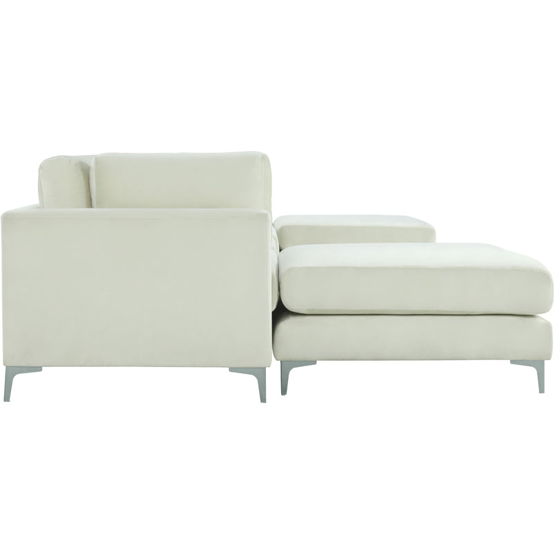 Meridian Julia Cream Velvet Modular Sectional (6 Boxes) IMAGE 4