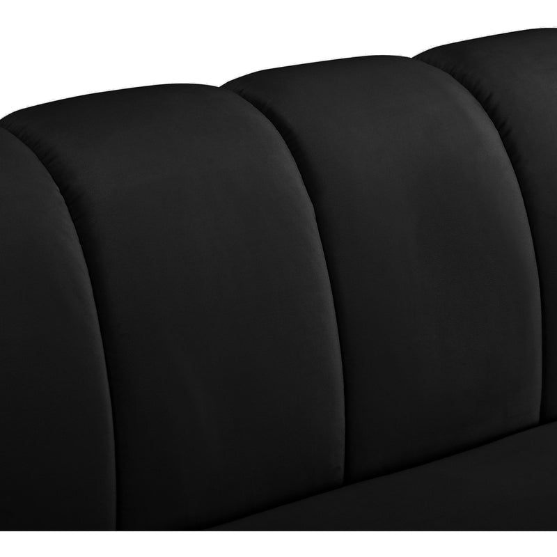 Meridian Beaumont Black Velvet Chair IMAGE 9