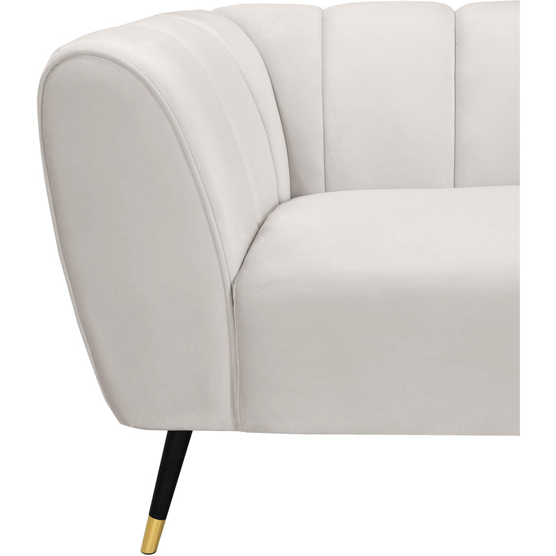 Meridian Beaumont Cream Velvet Chair IMAGE 5