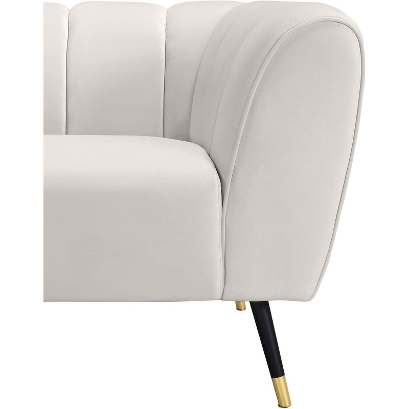 Meridian Beaumont Cream Velvet Chair IMAGE 6