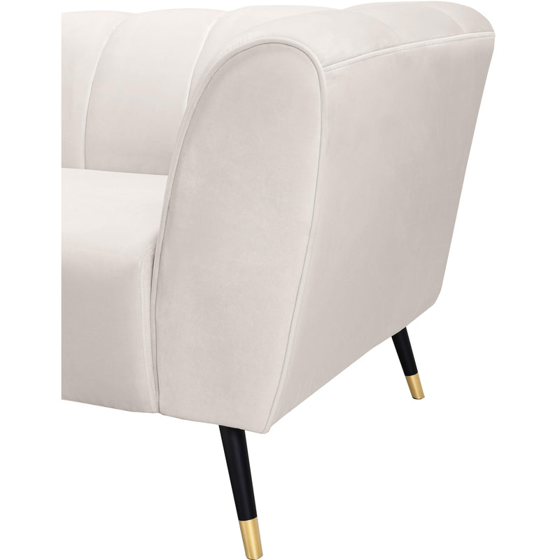 Meridian Beaumont Cream Velvet Chair IMAGE 7