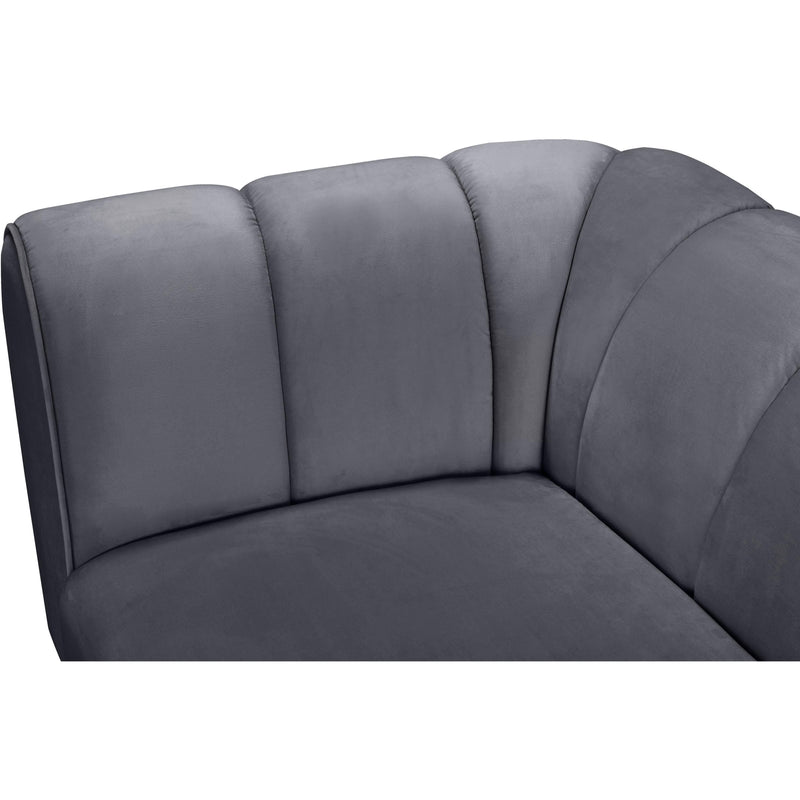 Meridian Beaumont Grey Velvet Chair IMAGE 10