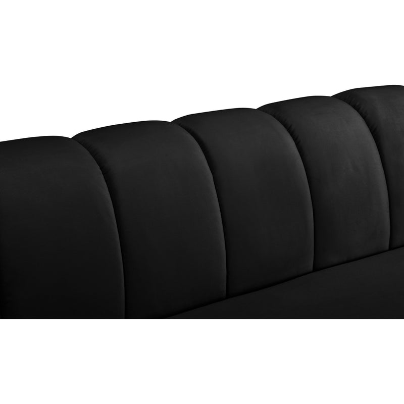 Meridian Beaumont Black Velvet Sofa IMAGE 9