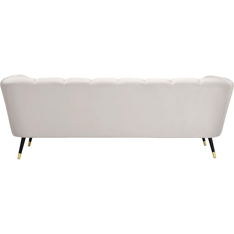 Meridian Beaumont Cream Velvet Sofa IMAGE 3