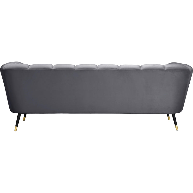 Meridian Beaumont Grey Velvet Sofa IMAGE 3