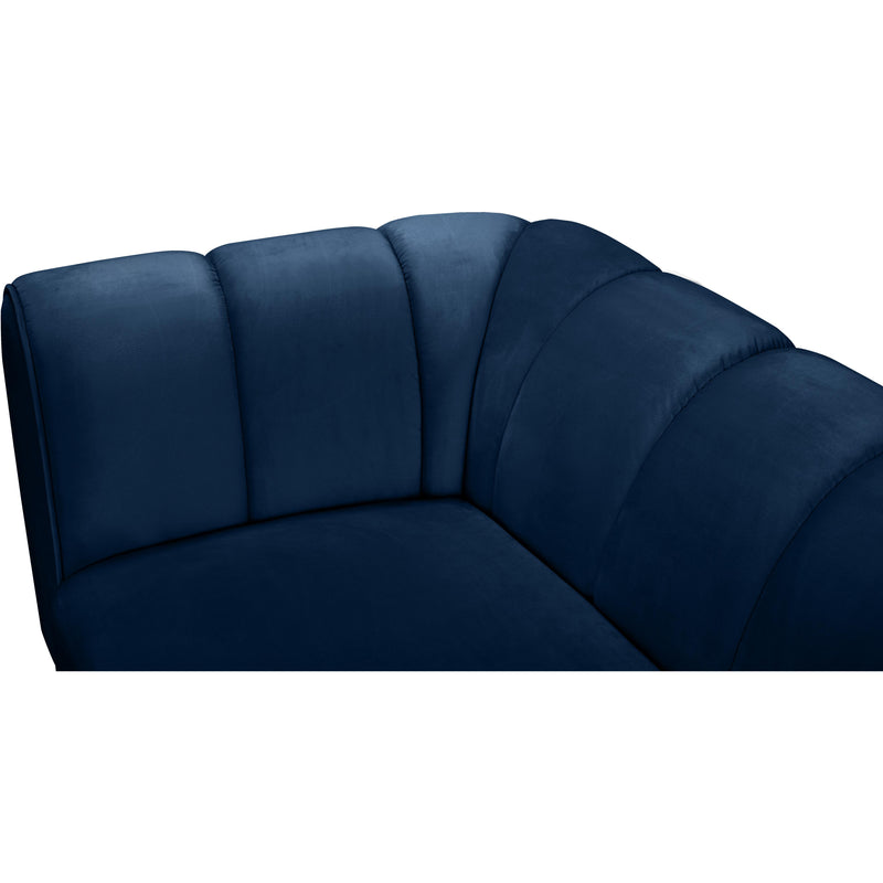 Meridian Beaumont Navy Velvet Sofa IMAGE 10