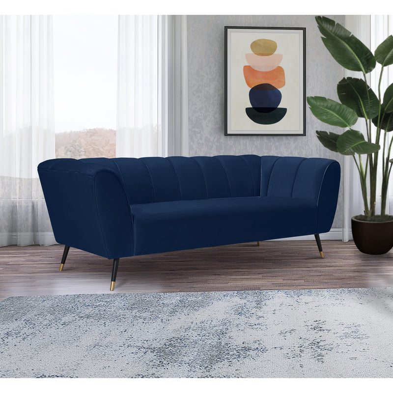 Meridian Beaumont Navy Velvet Sofa IMAGE 11