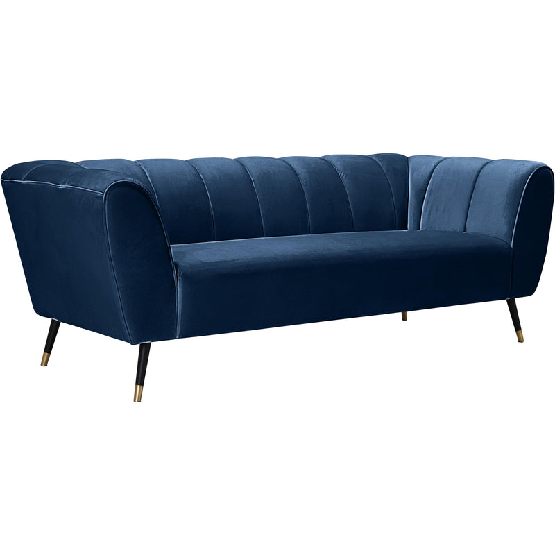 Meridian Beaumont Navy Velvet Sofa IMAGE 1