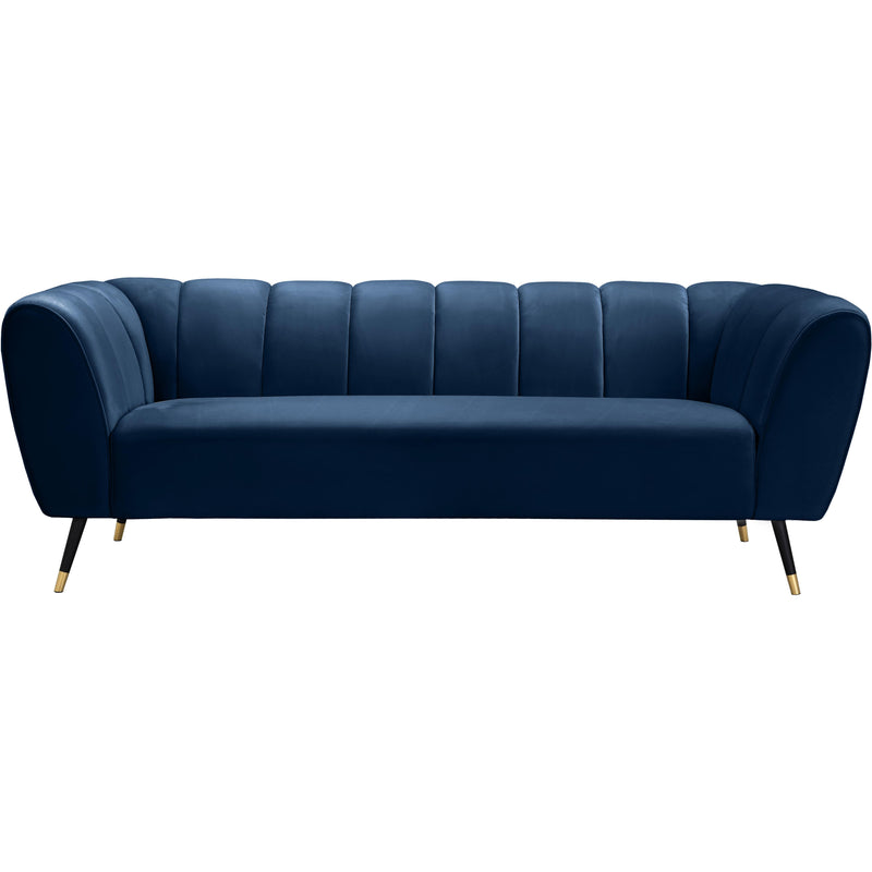 Meridian Beaumont Navy Velvet Sofa IMAGE 2