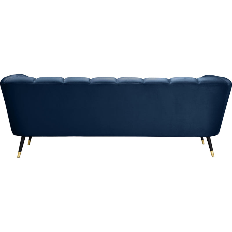 Meridian Beaumont Navy Velvet Sofa IMAGE 3