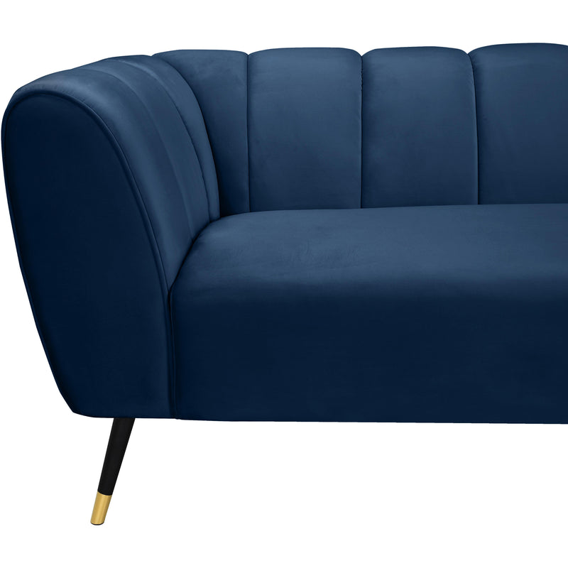 Meridian Beaumont Navy Velvet Sofa IMAGE 5