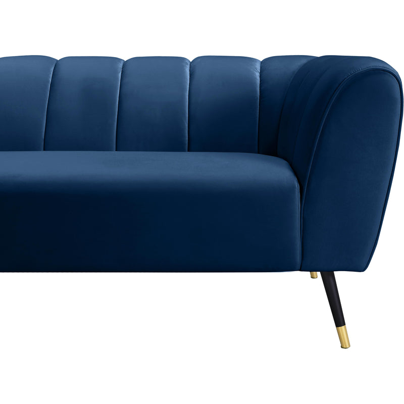 Meridian Beaumont Navy Velvet Sofa IMAGE 6