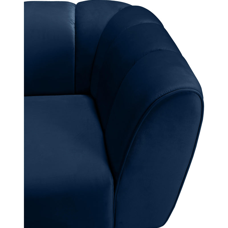 Meridian Beaumont Navy Velvet Sofa IMAGE 8