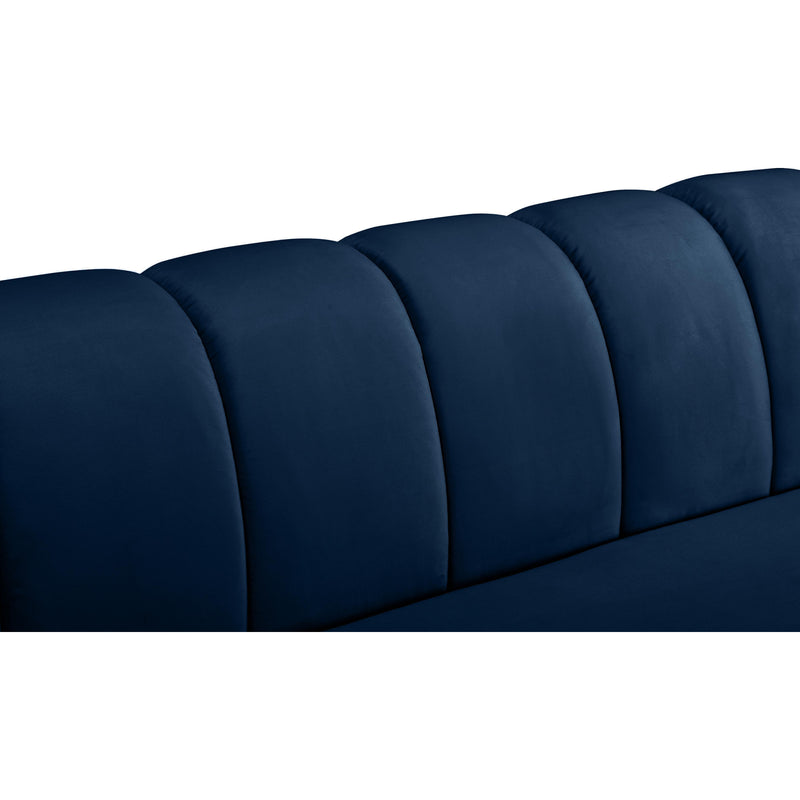 Meridian Beaumont Navy Velvet Sofa IMAGE 9