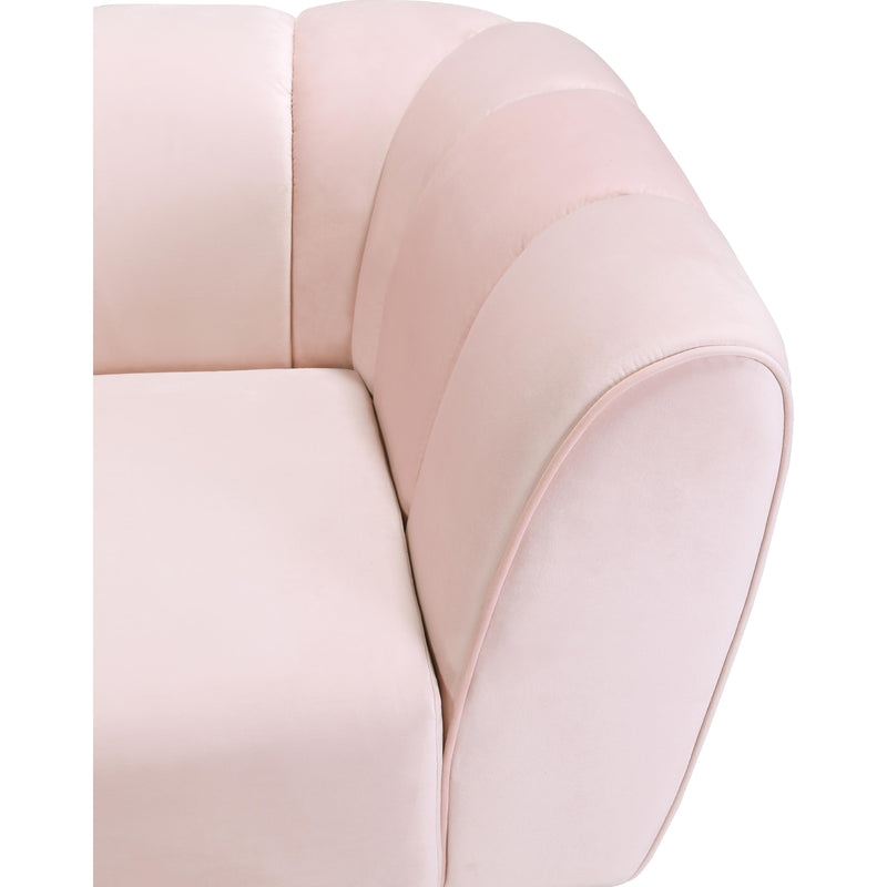 Meridian Beaumont Pink Velvet Sofa IMAGE 8