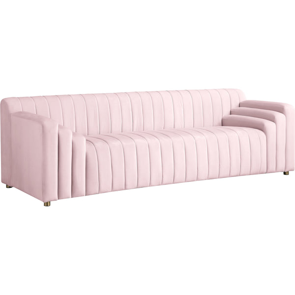 Meridian Naya Pink Velvet Sofa IMAGE 1