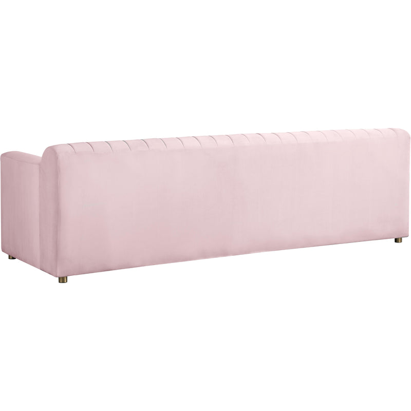 Meridian Naya Pink Velvet Sofa IMAGE 2