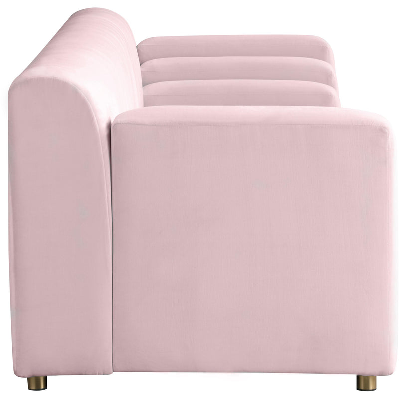 Meridian Naya Pink Velvet Sofa IMAGE 5