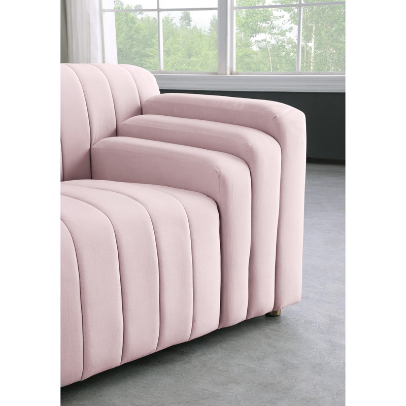 Meridian Naya Pink Velvet Sofa IMAGE 7