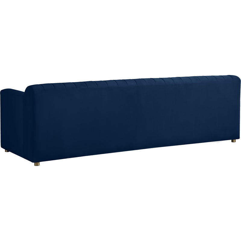 Meridian Naya Navy Velvet Sofa IMAGE 2