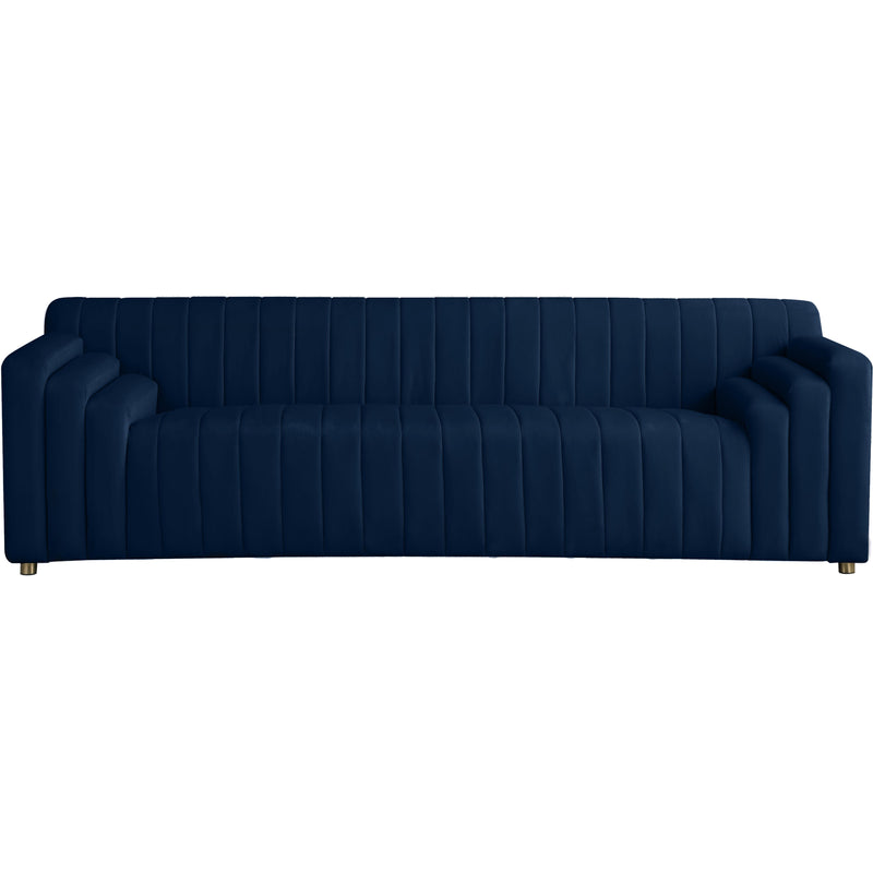 Meridian Naya Navy Velvet Sofa IMAGE 4