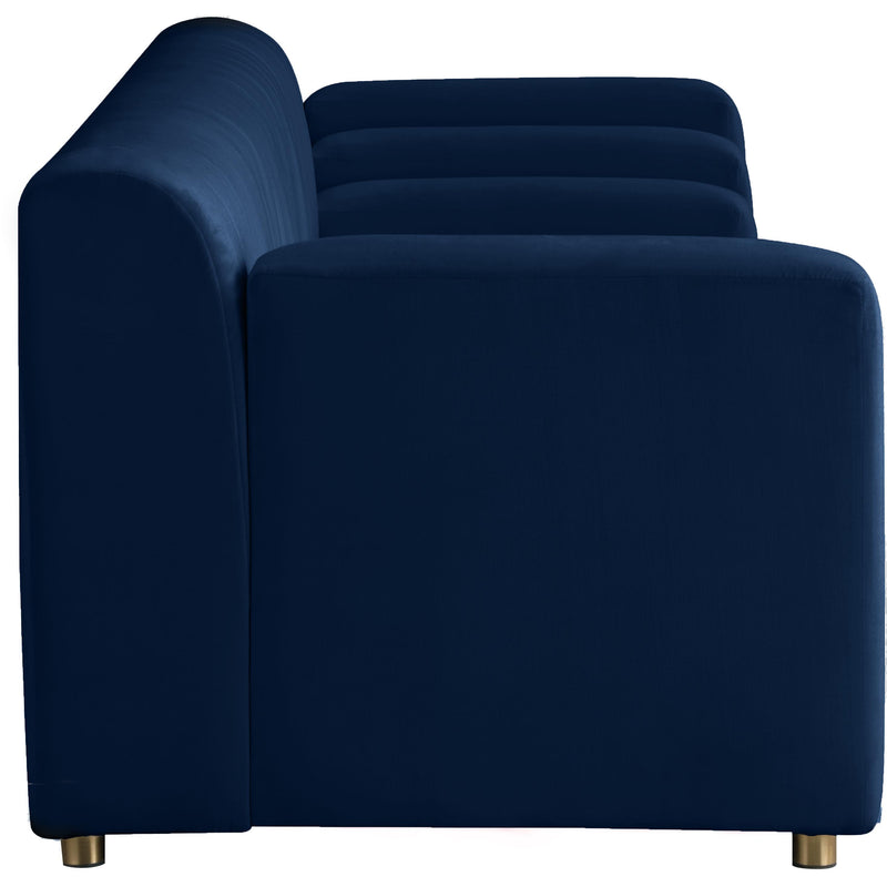 Meridian Naya Navy Velvet Sofa IMAGE 5