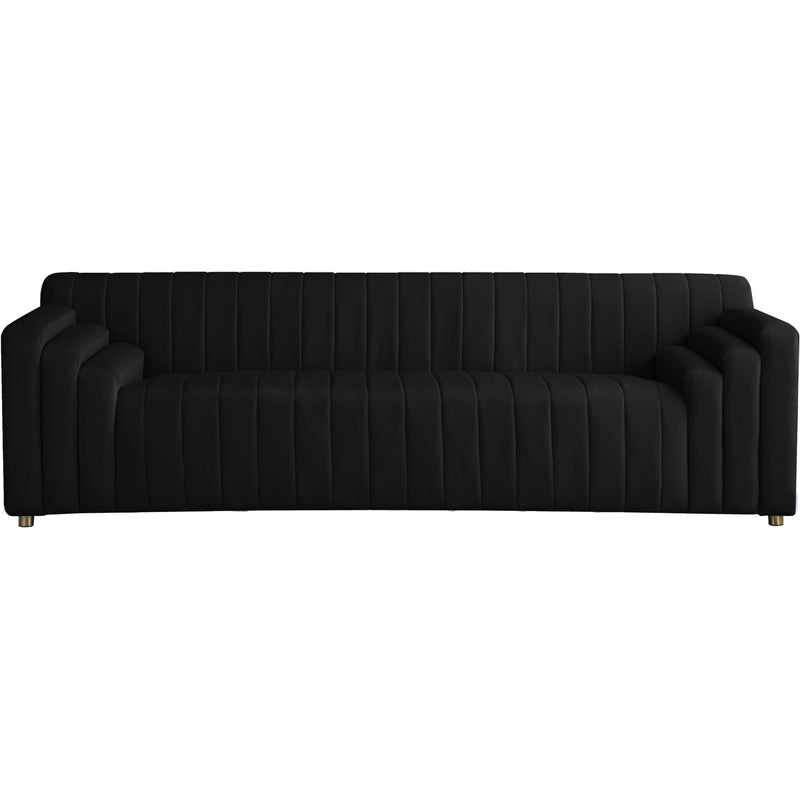 Meridian Naya Black Velvet Sofa IMAGE 4