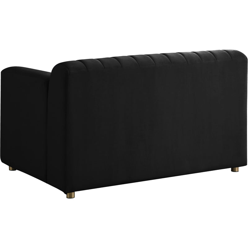 Meridian Naya Black Velvet Chair IMAGE 2