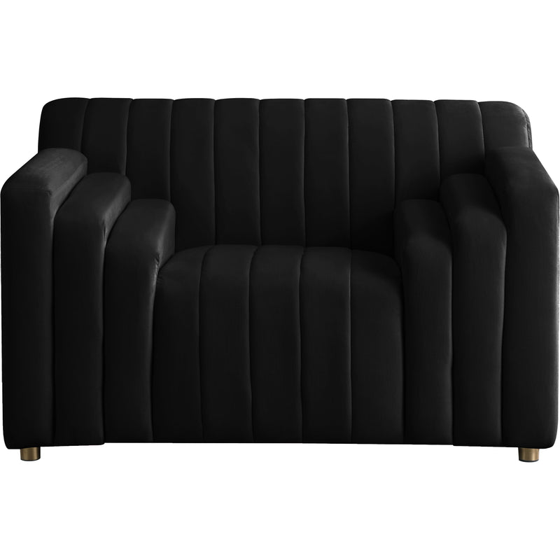 Meridian Naya Black Velvet Chair IMAGE 4