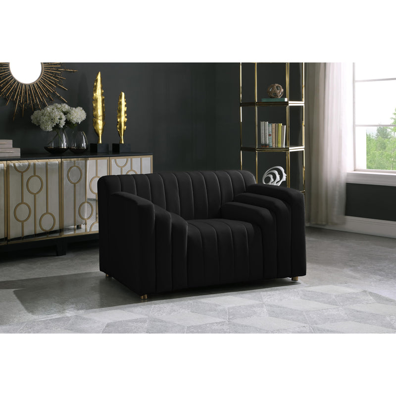 Meridian Naya Black Velvet Chair IMAGE 6