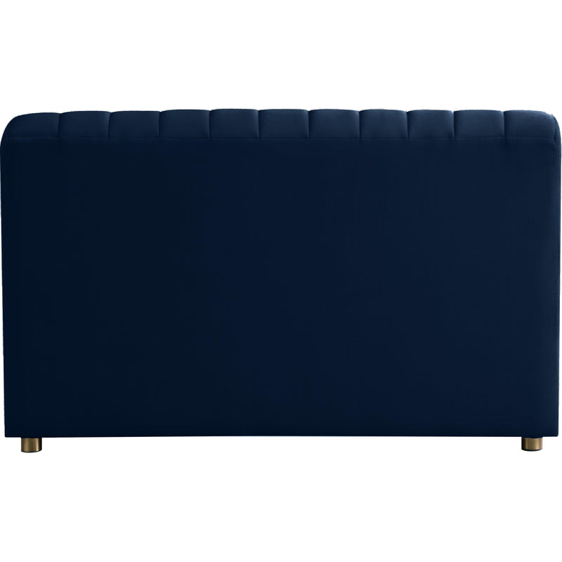 Meridian Naya Navy Velvet Chair IMAGE 3