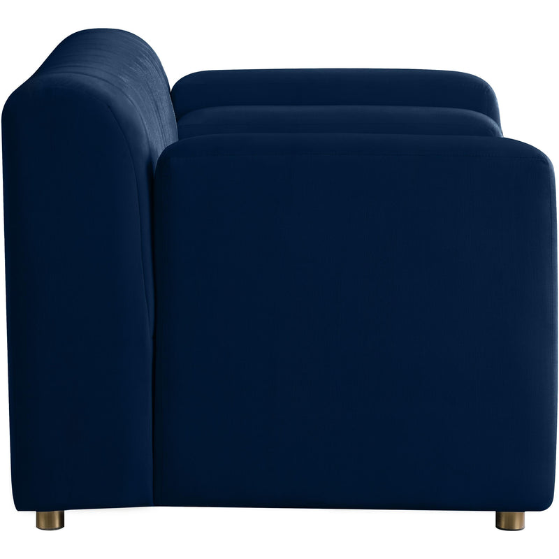 Meridian Naya Navy Velvet Chair IMAGE 5