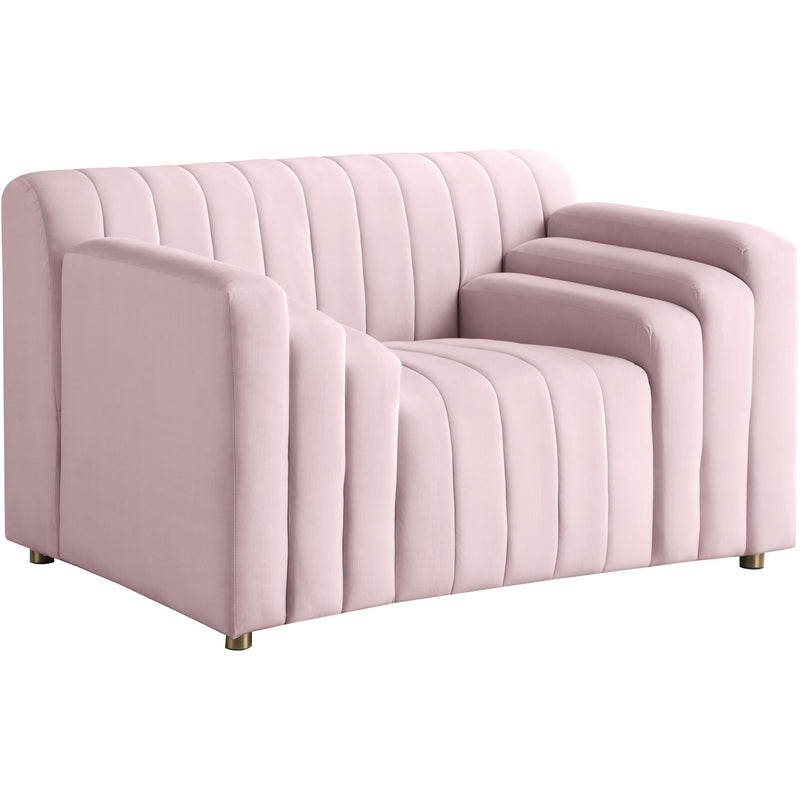 Meridian Naya Pink Velvet Chair IMAGE 1