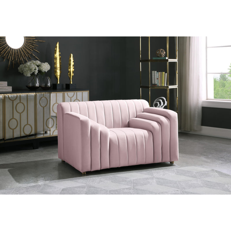 Meridian Naya Pink Velvet Chair IMAGE 6