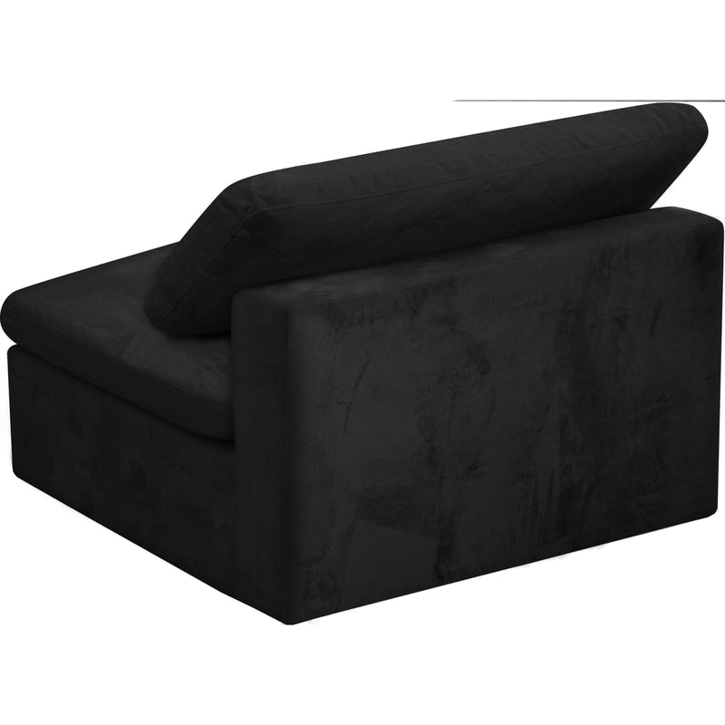 Meridian Cozy Black Velvet Chair IMAGE 2