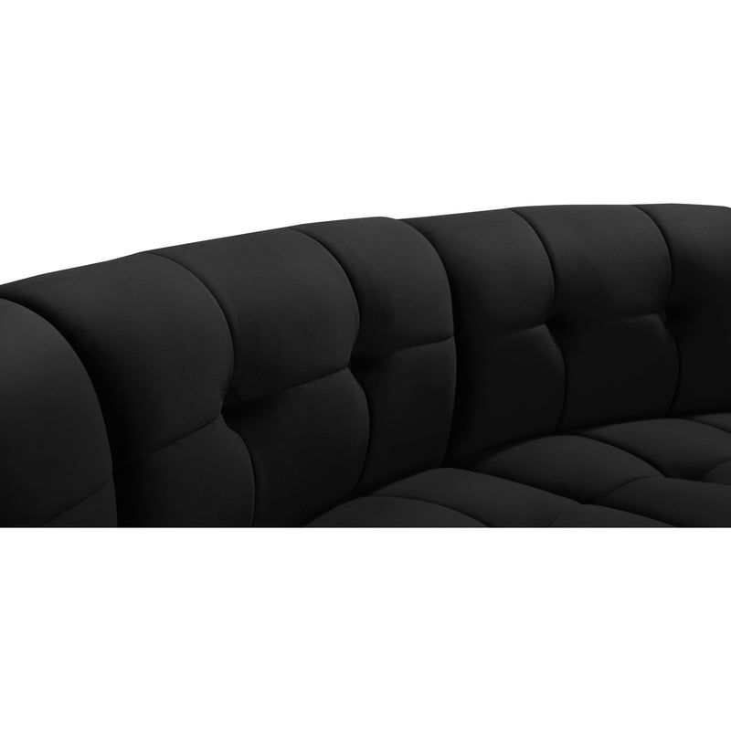 Meridian Limitless Black Velvet 10pc. Modular Sectional IMAGE 5