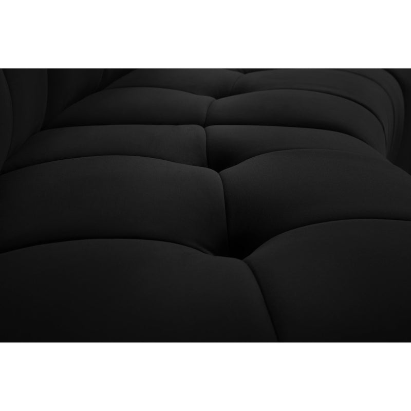 Meridian Limitless Black Velvet 10pc. Modular Sectional IMAGE 7