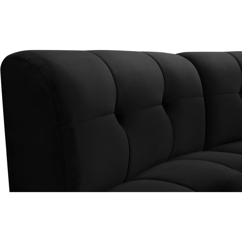 Meridian Limitless Black Velvet 10pc. Modular Sectional IMAGE 8