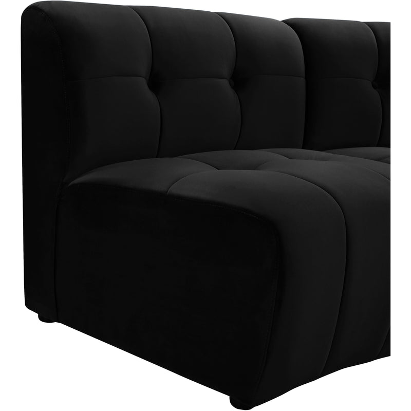 Meridian Limitless Black Velvet 10pc. Modular Sectional IMAGE 9