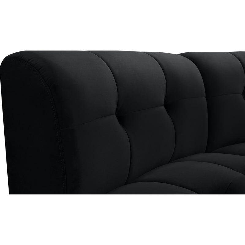 Meridian Limitless Black Velvet 15pc. Modular Sectional IMAGE 7