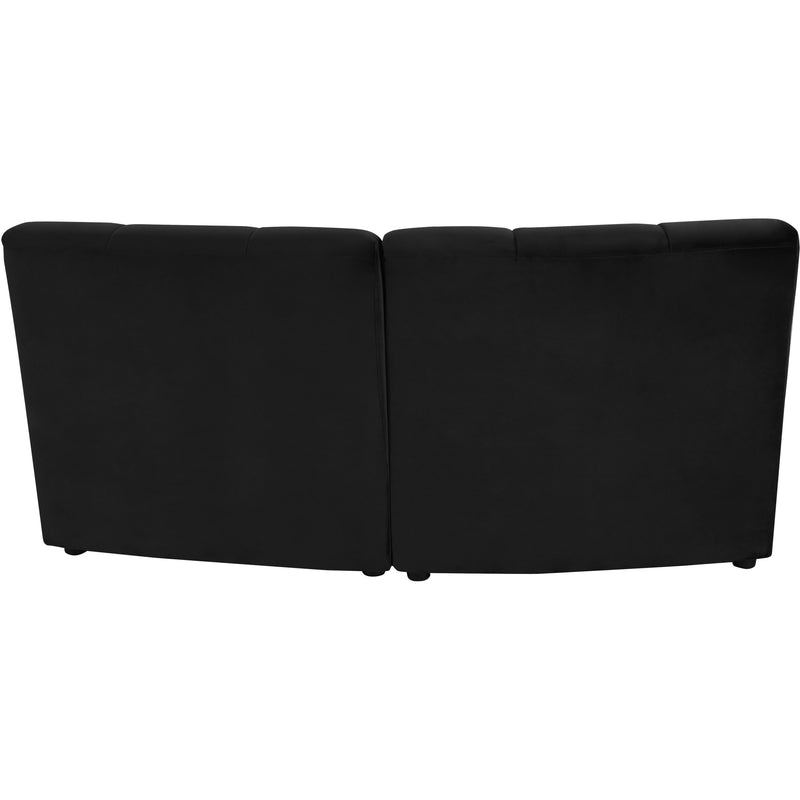 Meridian Limitless Black Velvet 2pc. Modular Sectional IMAGE 3