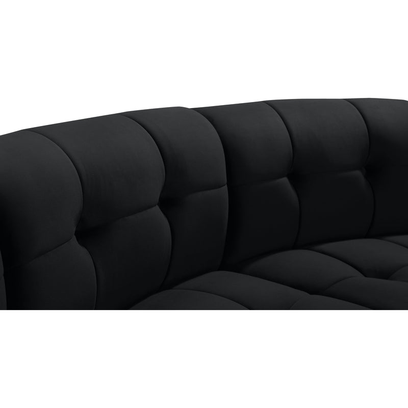 Meridian Limitless Black Velvet 2pc. Modular Sectional IMAGE 5