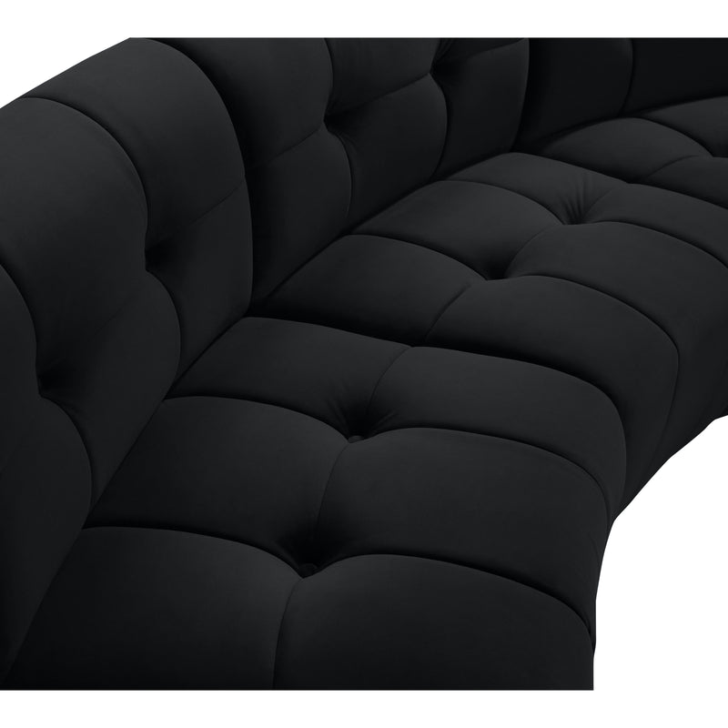 Meridian Limitless Black Velvet 2pc. Modular Sectional IMAGE 6