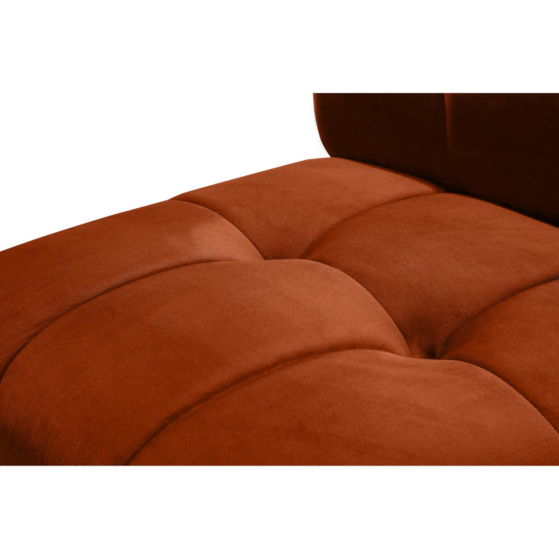 Meridian Limitless Cognac Velvet 9pc. Modular Sectional IMAGE 10