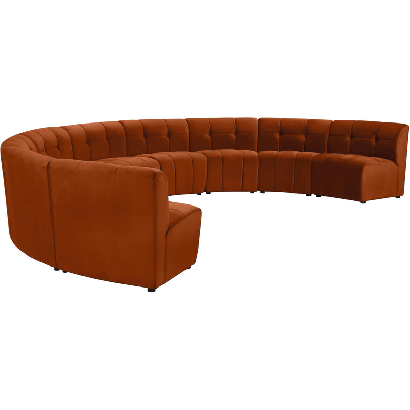 Meridian Limitless Cognac Velvet 9pc. Modular Sectional IMAGE 2