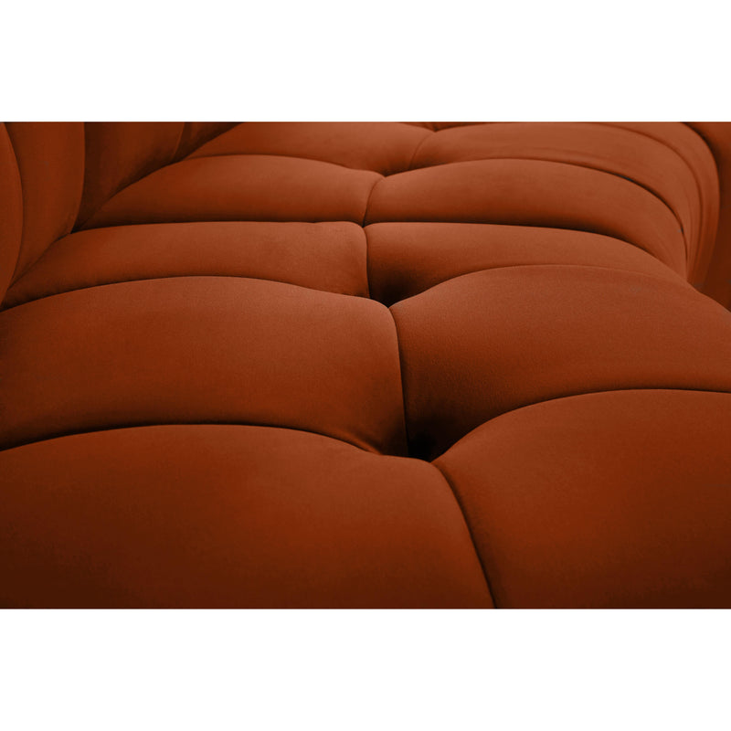 Meridian Limitless Cognac Velvet 9pc. Modular Sectional IMAGE 7