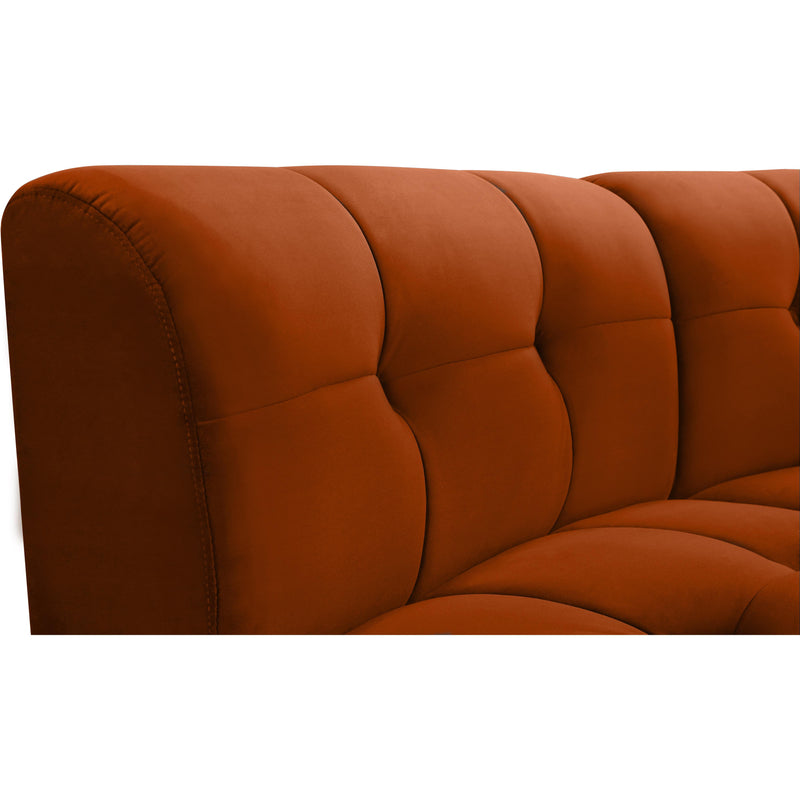 Meridian Limitless Cognac Velvet 9pc. Modular Sectional IMAGE 8