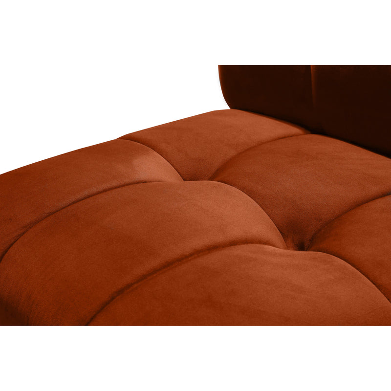 Meridian Limitless Cognac Velvet 15pc. Modular Sectional IMAGE 9